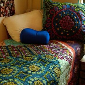 Anthropologie Twin Sized Coverlet and Matching Sham